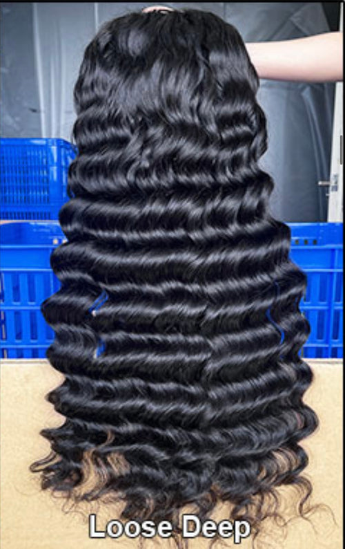 Luxevia Loose Wave Lace Wig (HD & Transparent | 100% Raw Human Hair)