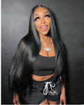 Luxevia Straight Lace Wig (HD & Transparent | 100% Raw Human Hair)